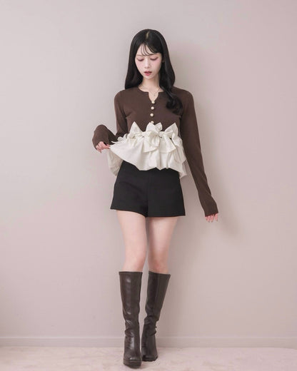 モデル身長：164cm / 着用カラー：ブラウン