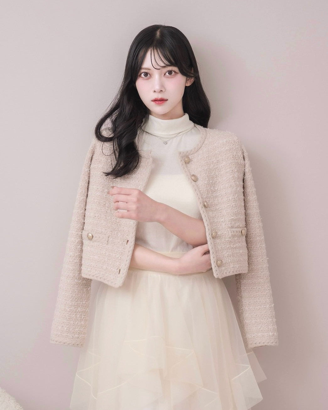 モデル身長：164cm / 着用カラー：ピンク