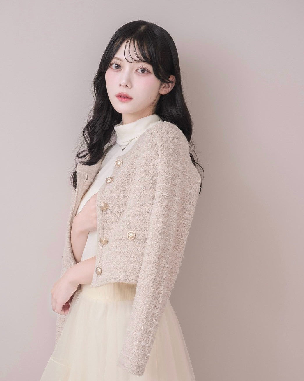 モデル身長：164cm / 着用カラー：ピンク