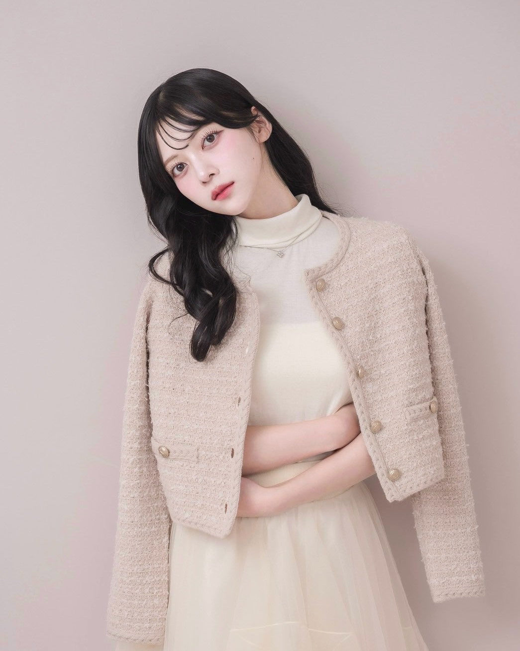 モデル身長：164cm / 着用カラー：ピンク
