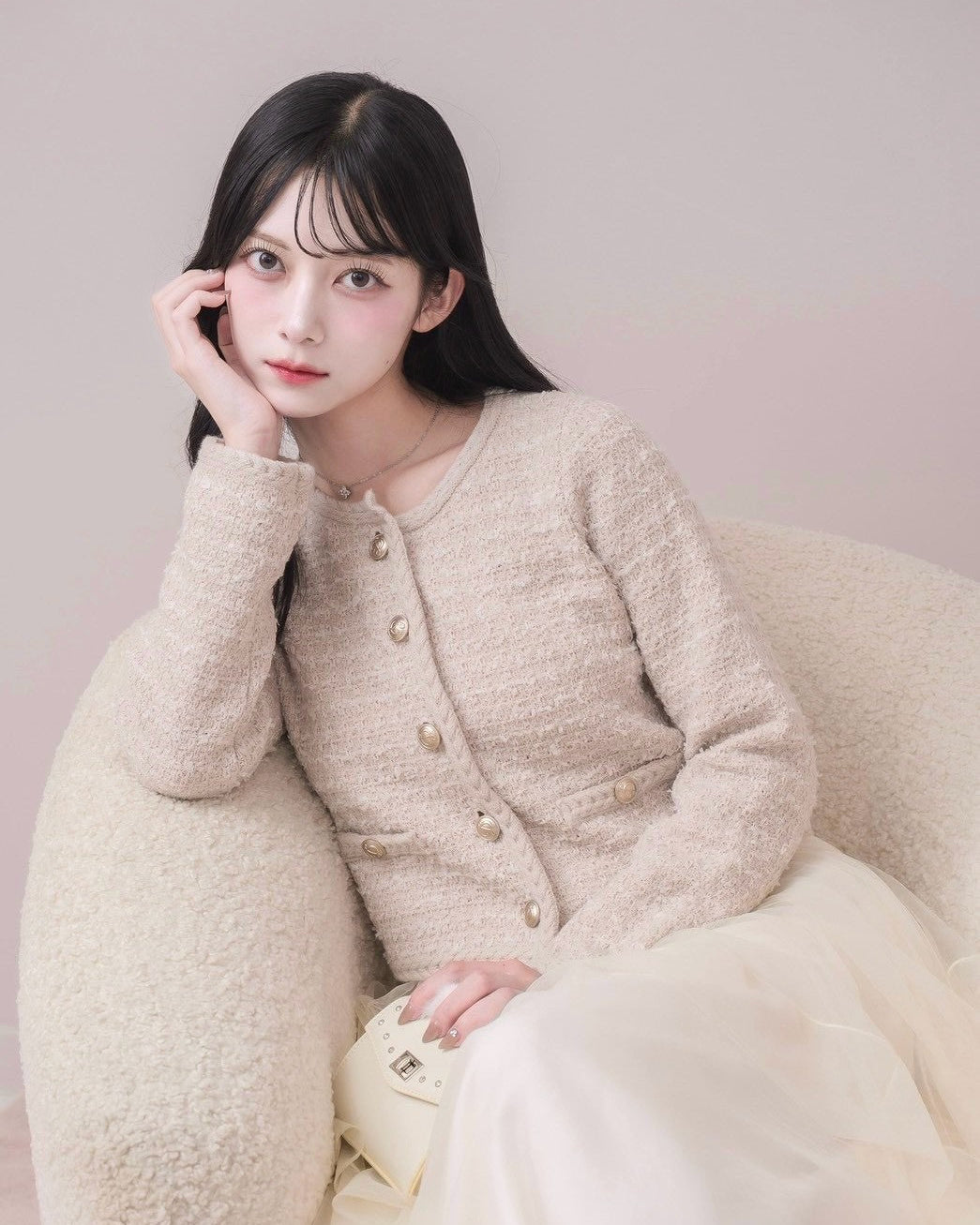 モデル身長：164cm / 着用カラー：ピンク