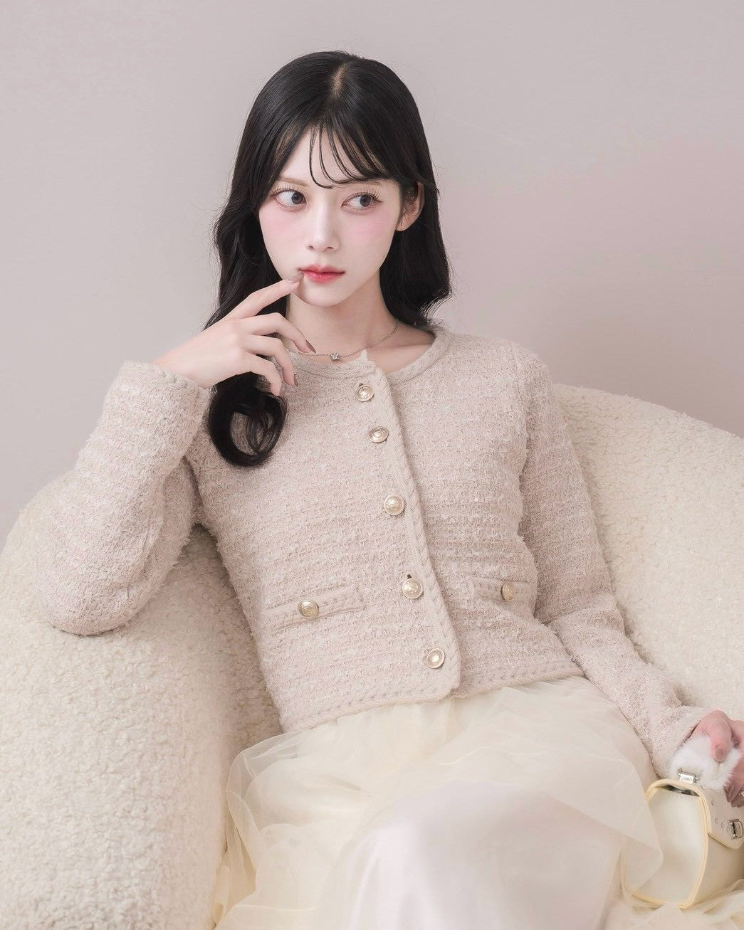 モデル身長：164cm / 着用カラー：ピンク