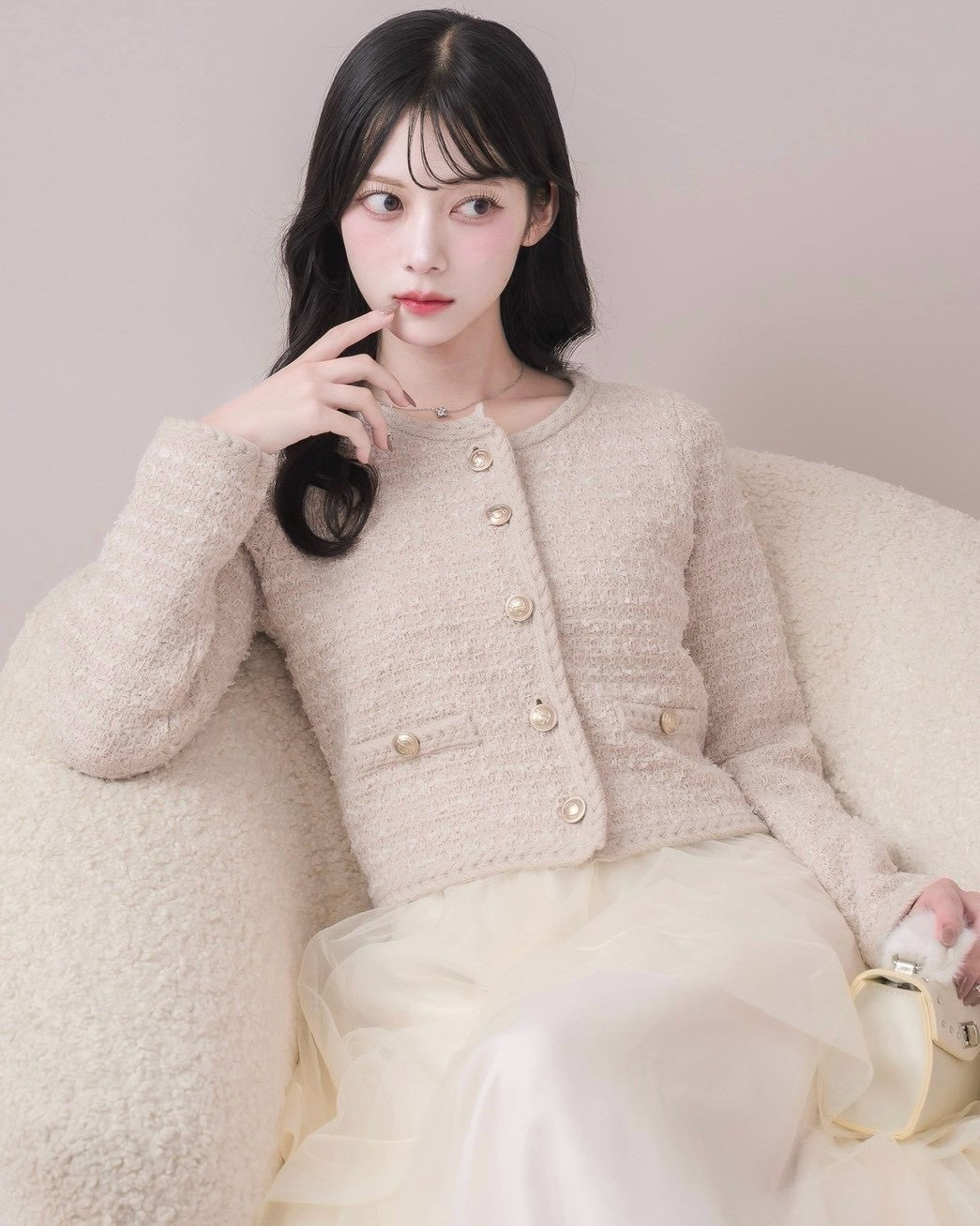 モデル身長：164cm / 着用カラー：ピンク