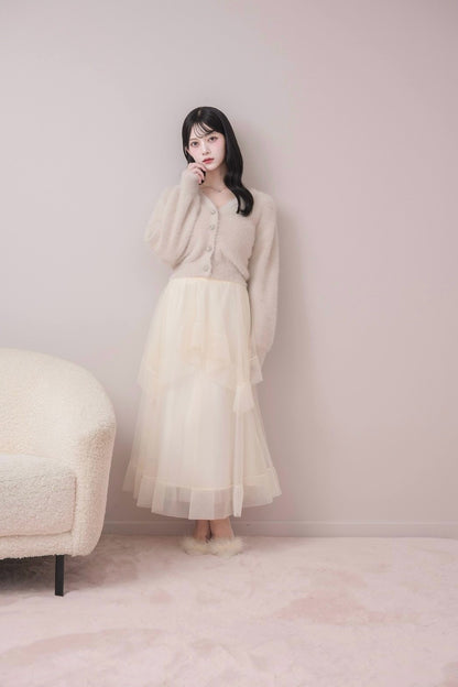 モデル身長：164cm / 着用カラー：アイボリー