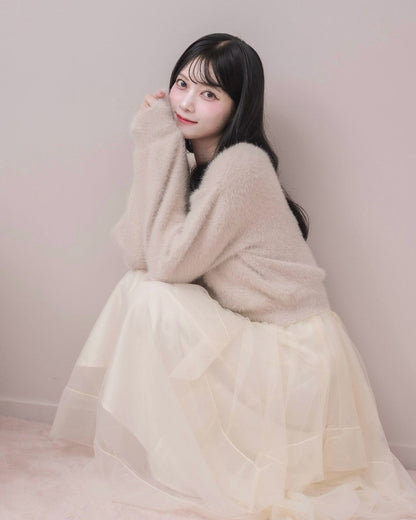 モデル身長：164cm / 着用カラー：アイボリー