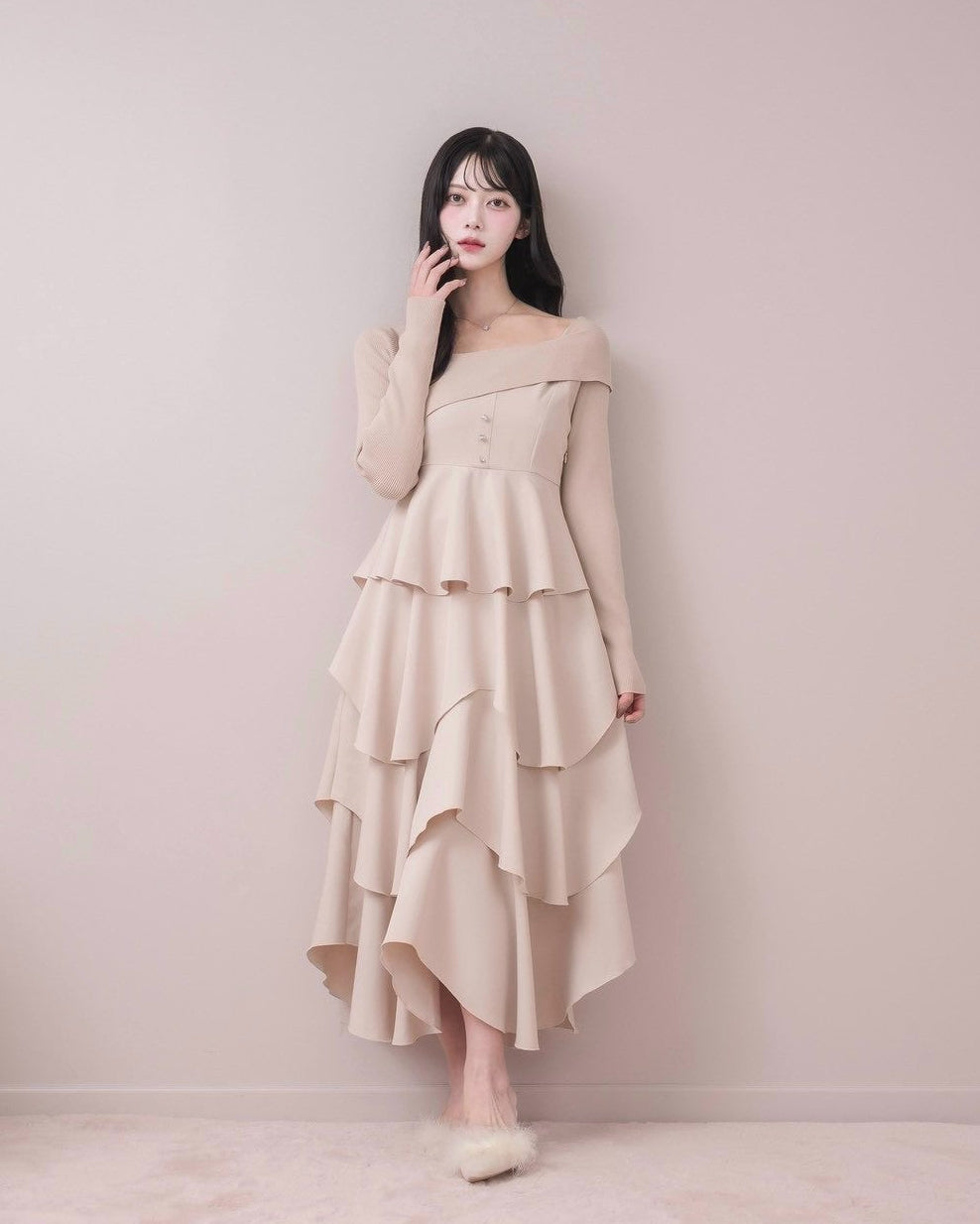 モデル身長：164cm / 着用カラー：ピンク