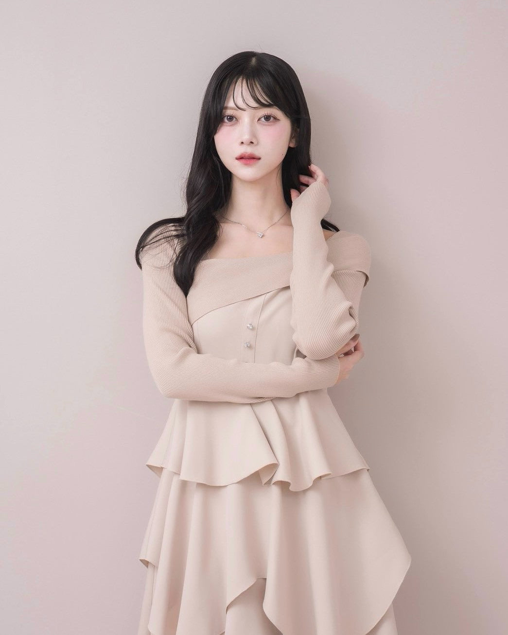 モデル身長：164cm / 着用カラー：ピンク