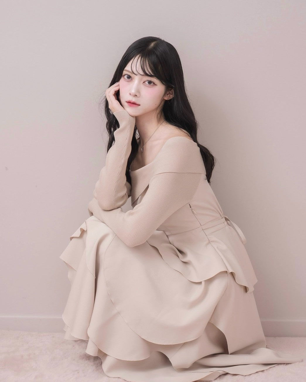 モデル身長：164cm / 着用カラー：ピンク