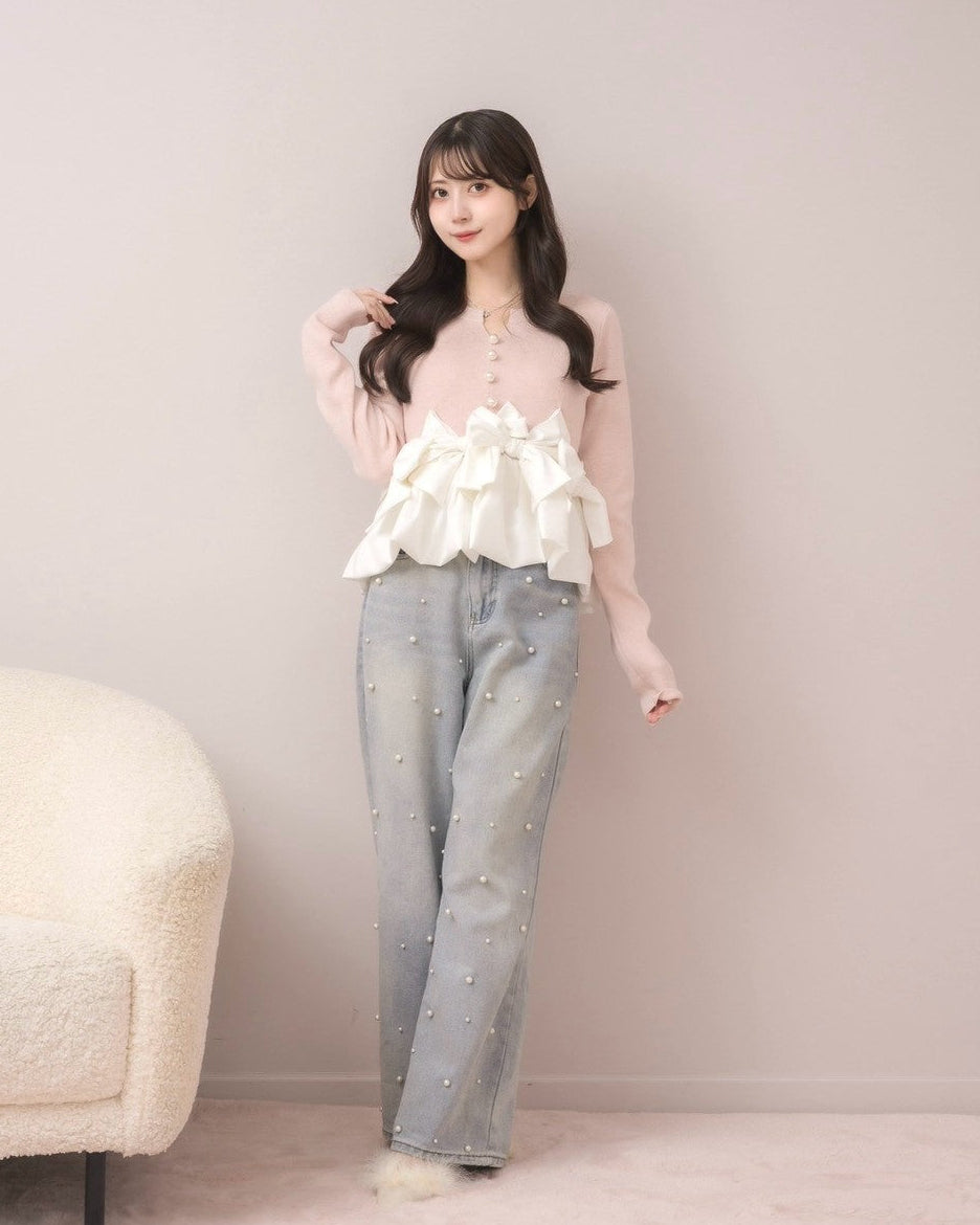 モデル身長：159cm / 着用カラー：ピンク