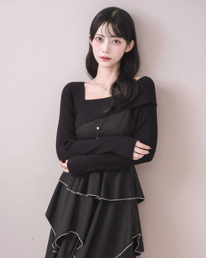 モデル身長：164cm / 着用カラー：ブラック