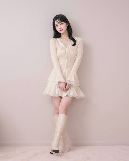 モデル身長：164cm / 着用カラー：ライトベージュ
