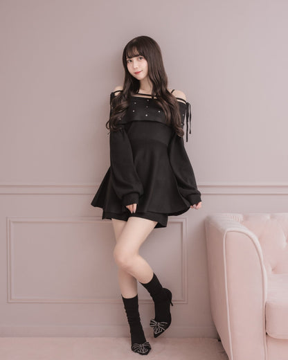 モデル身長：159cm / 着用カラー：ブラック