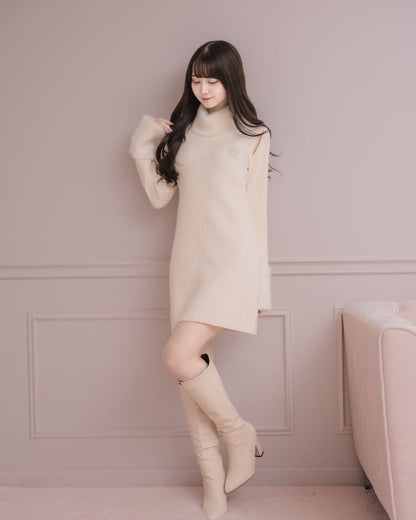 モデル身長：159cm / 着用カラー：ピンクベージュ