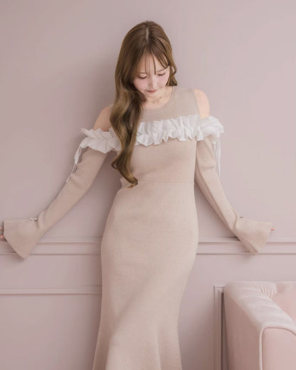 モデル身長：166cm / 着用カラー：ピンクベージュ