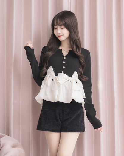 モデル身長：159cm / 着用カラー：ブラック