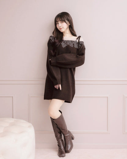 モデル身長：159cm / 着用カラー：ブラウン