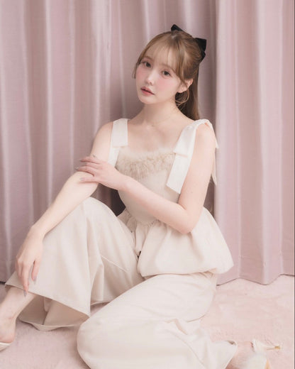 モデル身長：166cm / 着用カラー：ベージュ