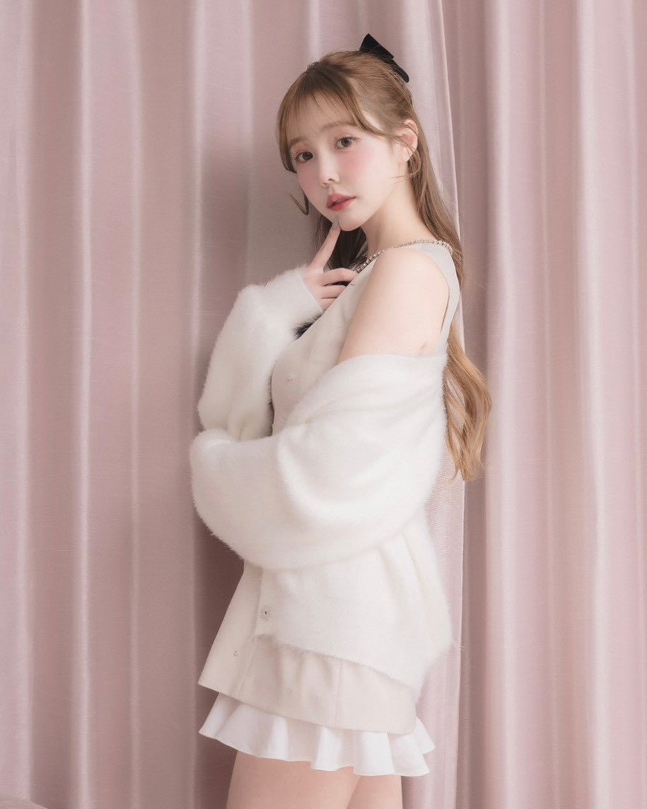 モデル身長：166cm / 着用カラー：ピンク/ 着用サイズ：Sサイズ