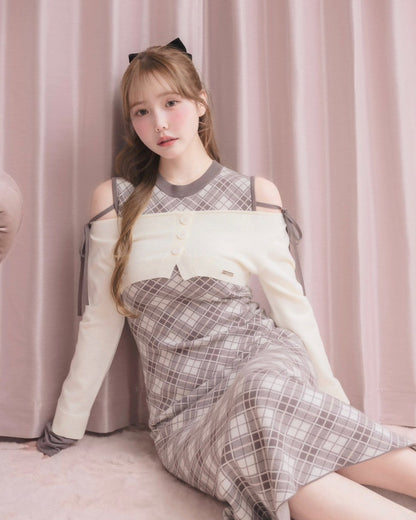 モデル身長：166cm / 着用カラー：チャコール