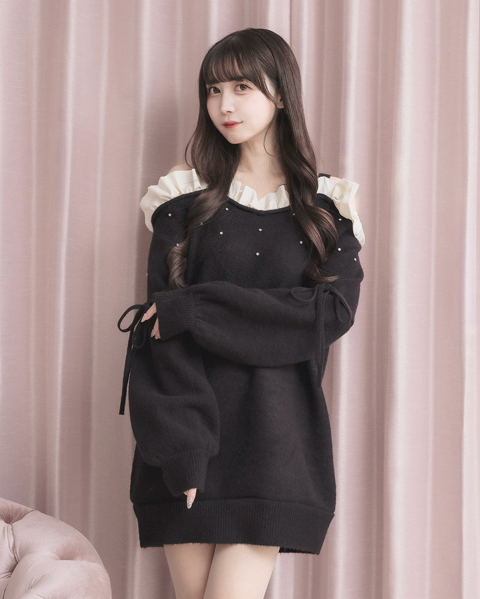 モデル身長：159cm / 着用カラー：ブラック