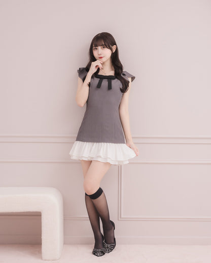 モデル身長：159cm / 着用カラー：チャコール/着用サイズ：Sサイズ
