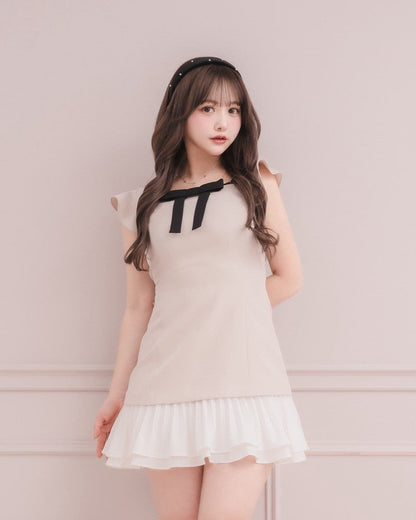 モデル身長：151cm / 着用カラー：ピンクベージュ/ 着用サイズ：Sサイズ