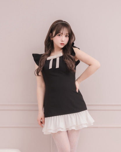 モデル身長：151cm / 着用カラー：ブラック着用サイズ：Sサイズ