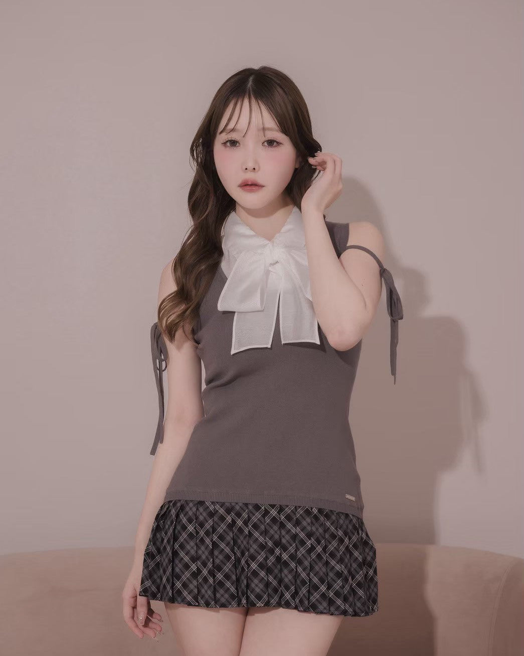 モデル身長：166cm / 着用カラー：グレー
