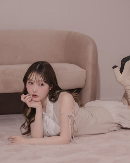 モデル身長：166cm / 着用カラー：ピンク