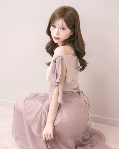 モデル身長：155cm / 着用カラー：ピンク