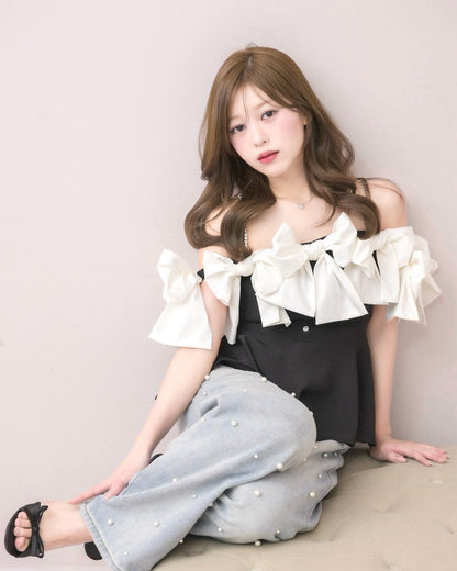 モデル身長：155cm / 着用カラー：ブラック