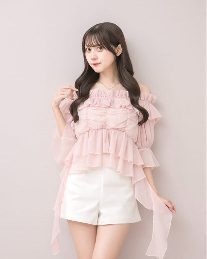 モデル身長：159cm / 着用カラー：ピンク