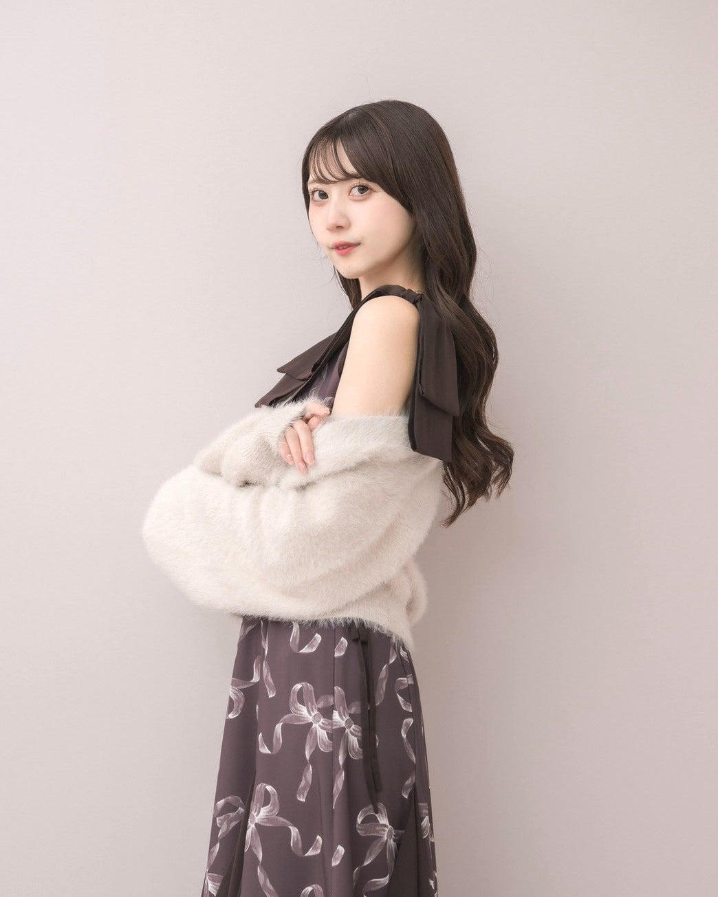 モデル身長：159cm / 着用カラー：ピンク