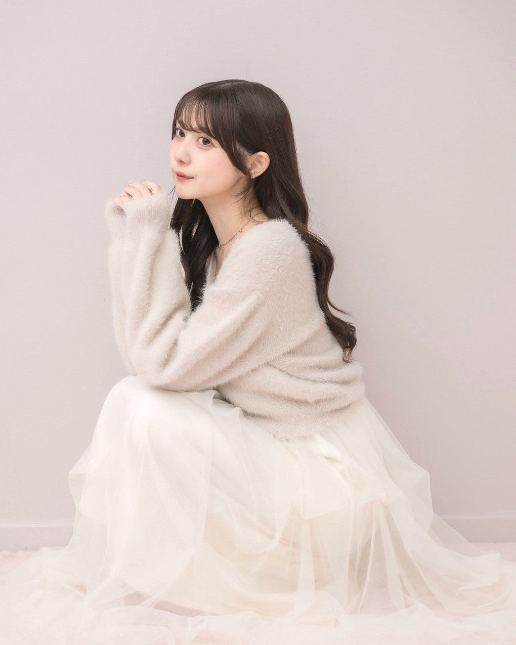 モデル身長：159cm / 着用カラー：ピンク