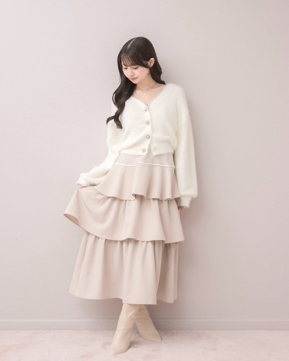 モデル身長：159cm / 着用カラー：ホワイト