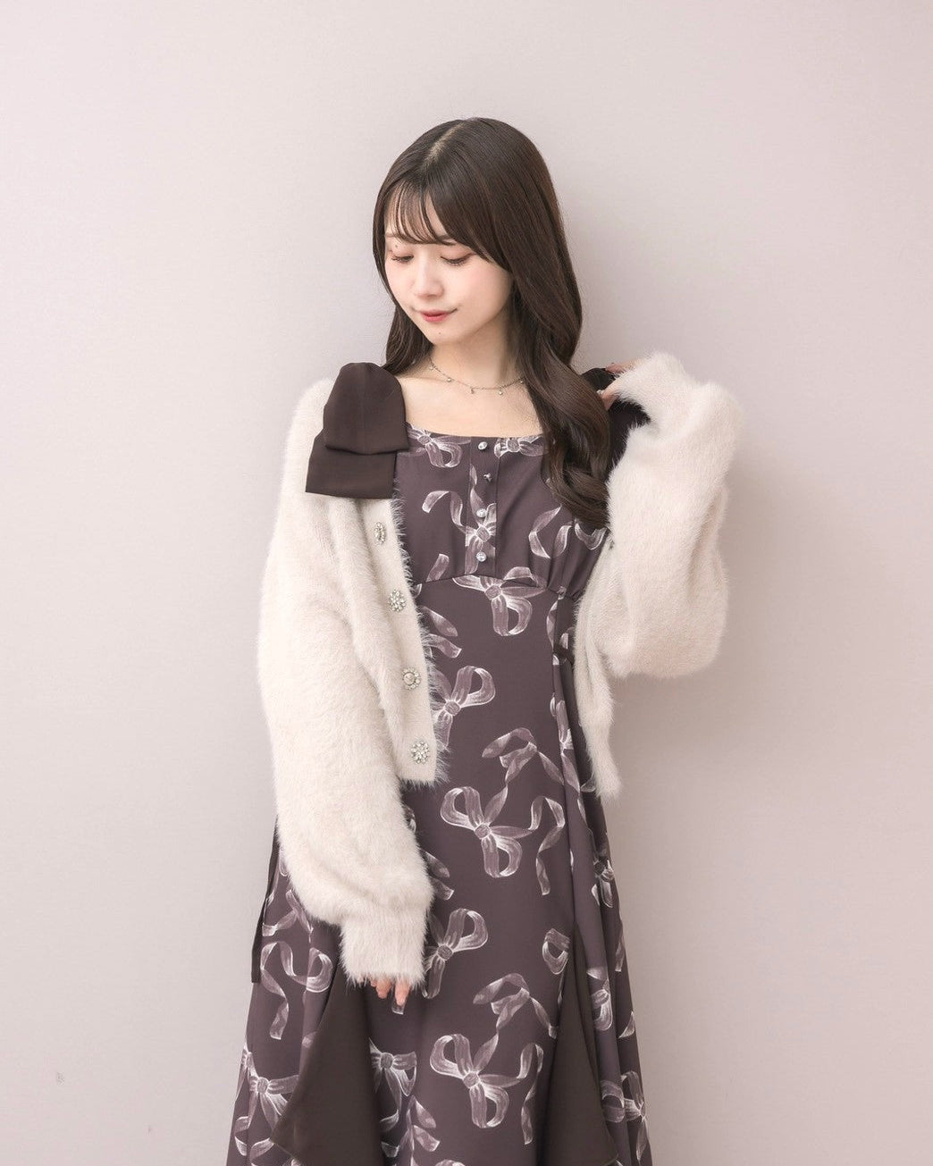 モデル身長：159cm / 着用カラー：ピンク