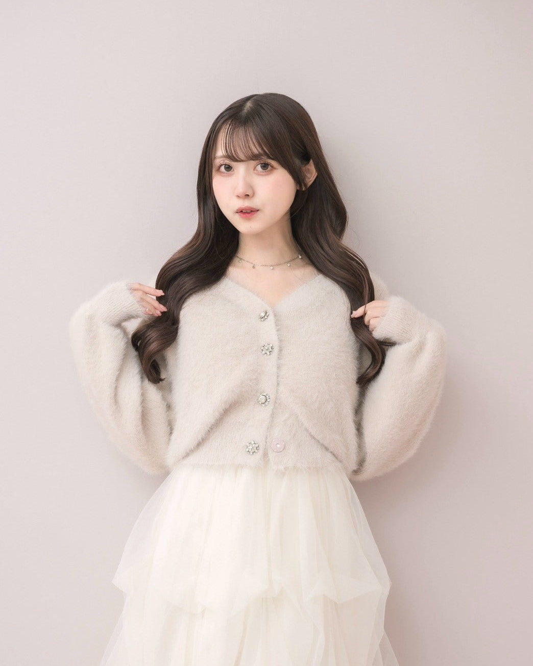 モデル身長：159cm / 着用カラー：ピンク