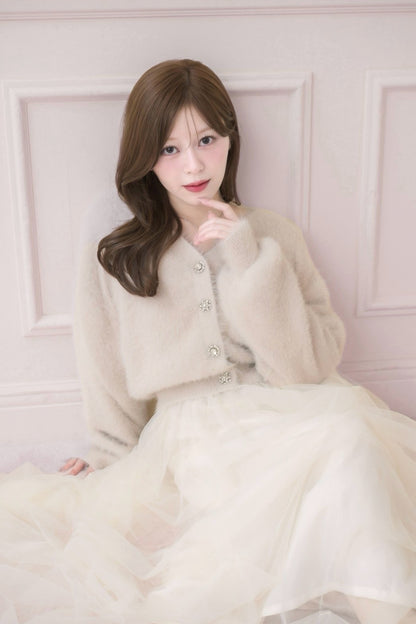 Bijou Button Short Cardigan