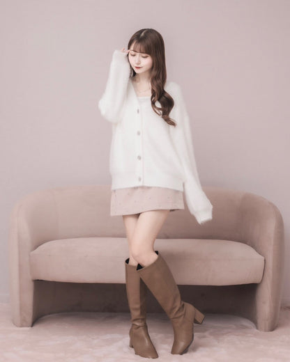 モデル身長：159cm / 着用カラー：ホワイト