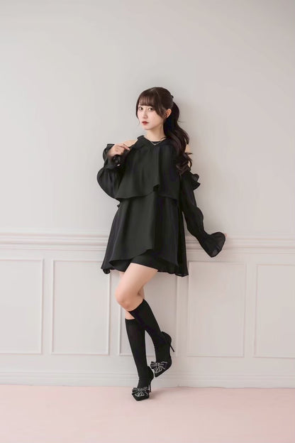 モデル身長：159cm/着用カラー：ブラック