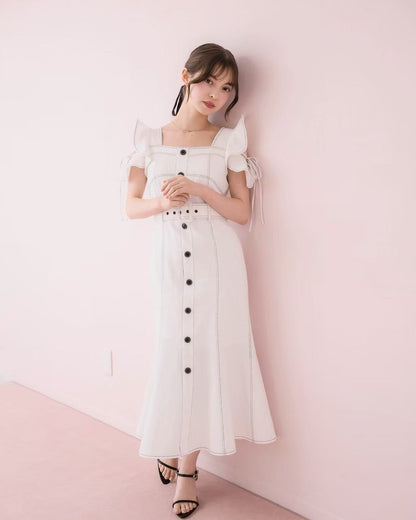 モデル身長：153cm / 着用カラー：ホワイト