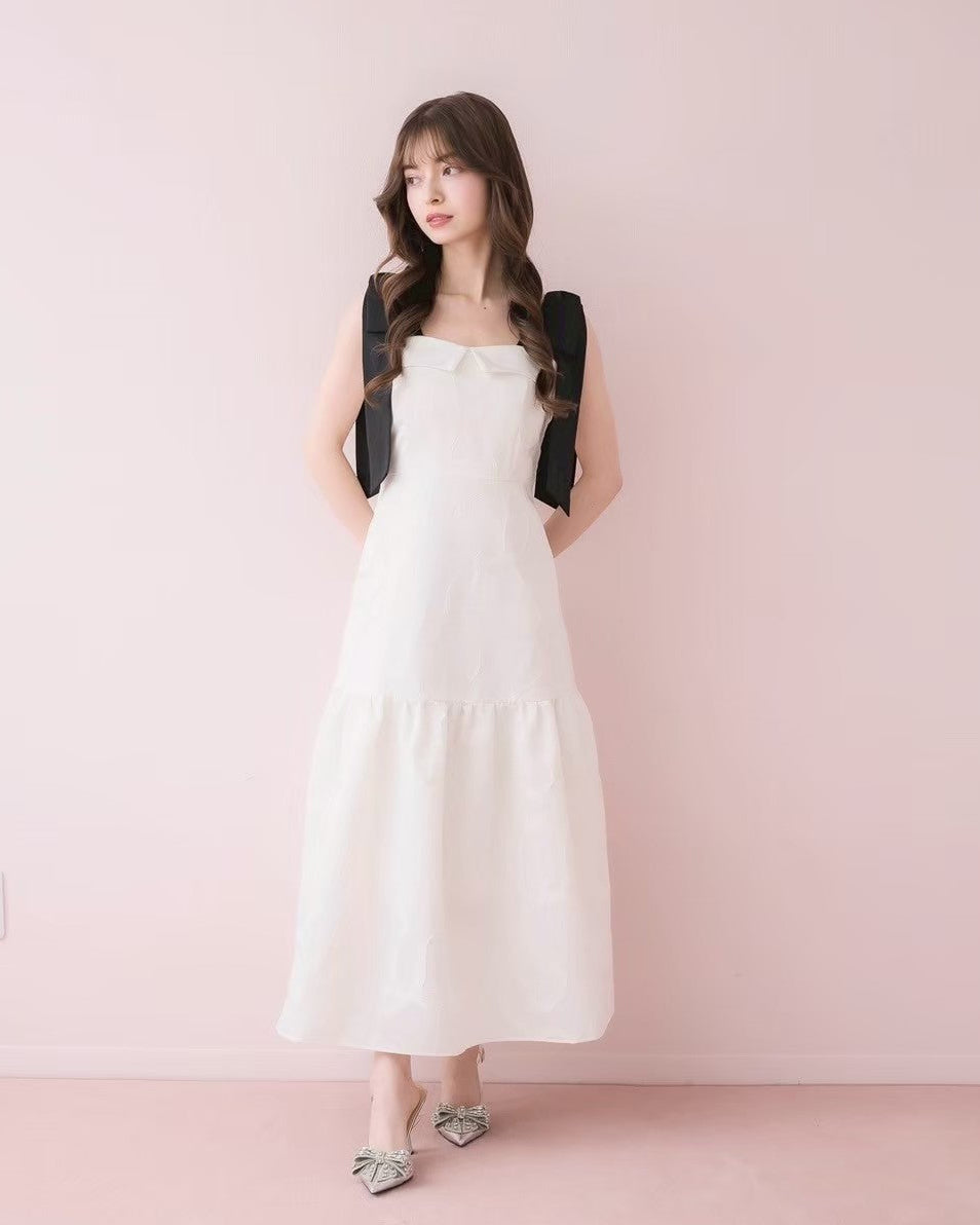 Ribbon Jacquard Dress – DOLCELICHE（ドルチェリーチェ）