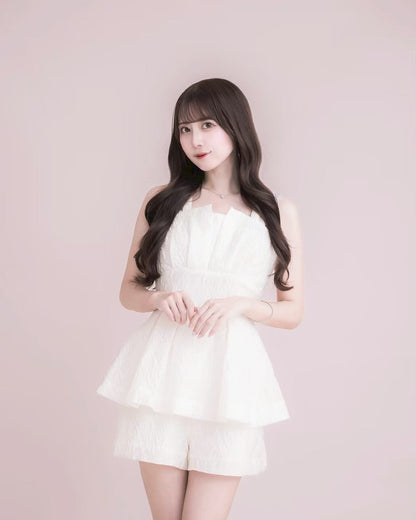 モデル身長：159cm / 着用カラー：アイボリー