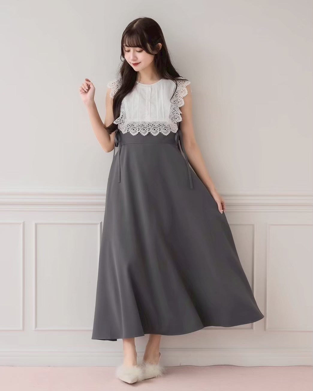 モデル身長：159cm/着用カラー：チャコール
