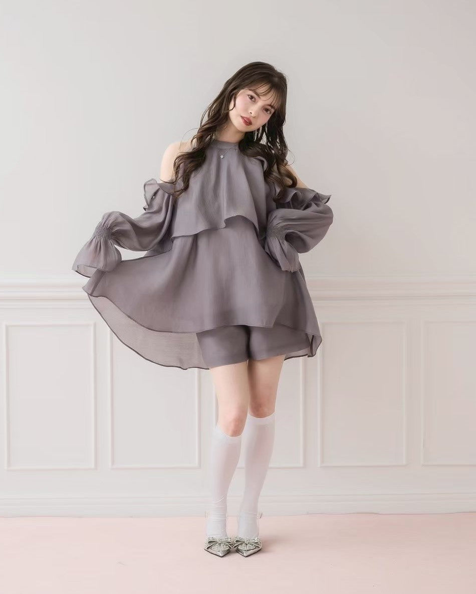 モデル身長：153cm/着用カラー：グレー