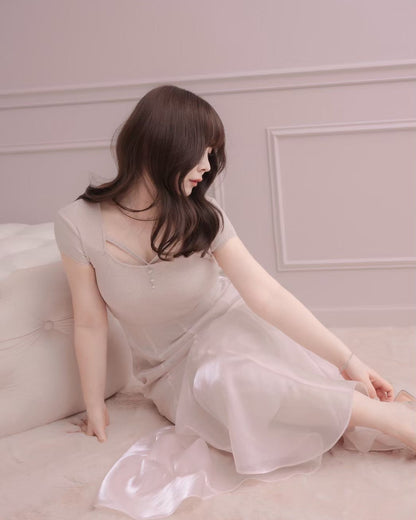 モデル身長：151cm / 着用カラー：ピンク
