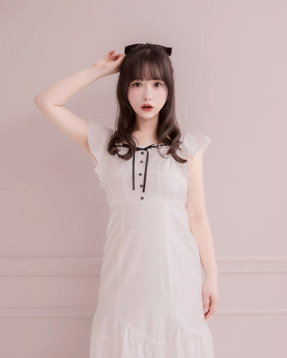モデル身長：151cm / 着用カラー：ホワイトチェック