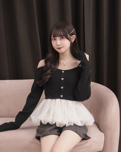 モデル身長：159cm / 着用カラー：ブラック