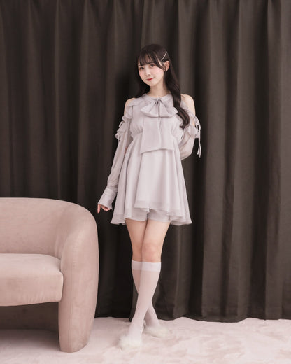 モデル身長：159cm / 着用カラー：ライトブルー