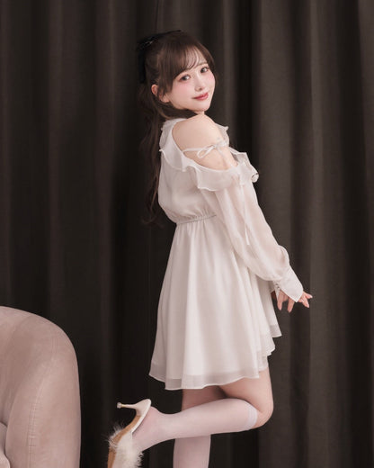 モデル身長：151cm / 着用カラー：ホワイト